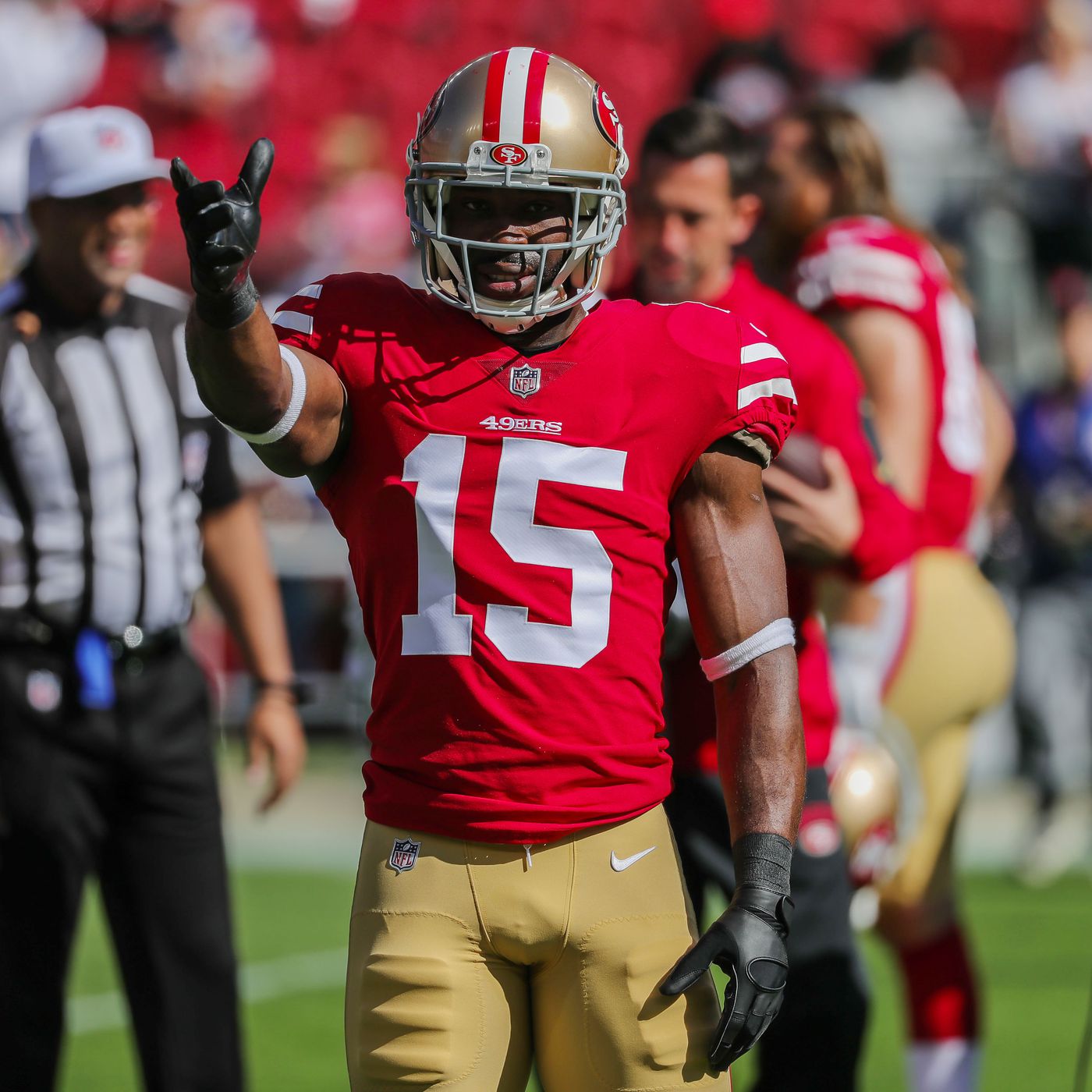 San Francisco 49ers' wide receiver Pierre Garcon — Oluwaseye Olusa