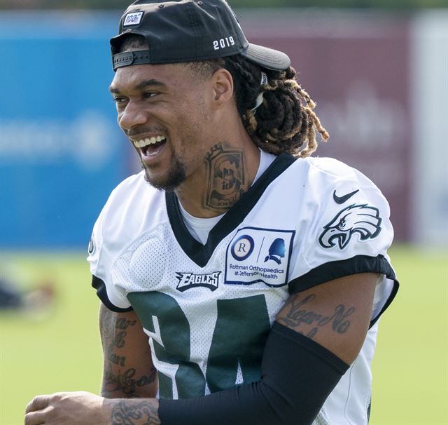 DOLPHINS SIGN EX-EAGLES SLOT CORNER CRE'VON LEBLANC