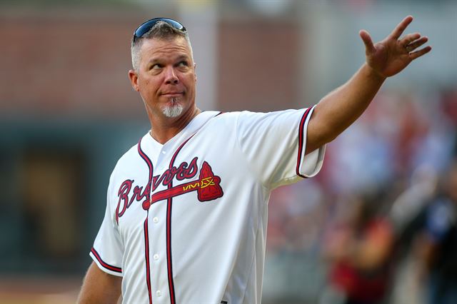 Chipper Jones - Durham Bulls shortstop  Chipper jones, Atlanta braves,  Superhero workout