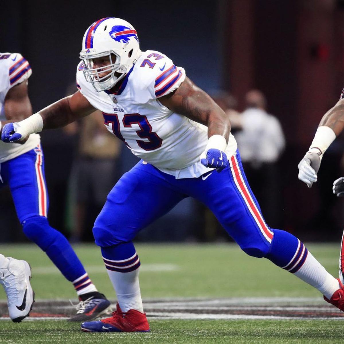 Buffalo Bills offensive tackle Dion Dawkins (73) greets fans after their  32-29 win over the Miami Dolphins during an NFL football game at Highmark  Stadium on Saturday, Dec. 17, 2022 in Orchard