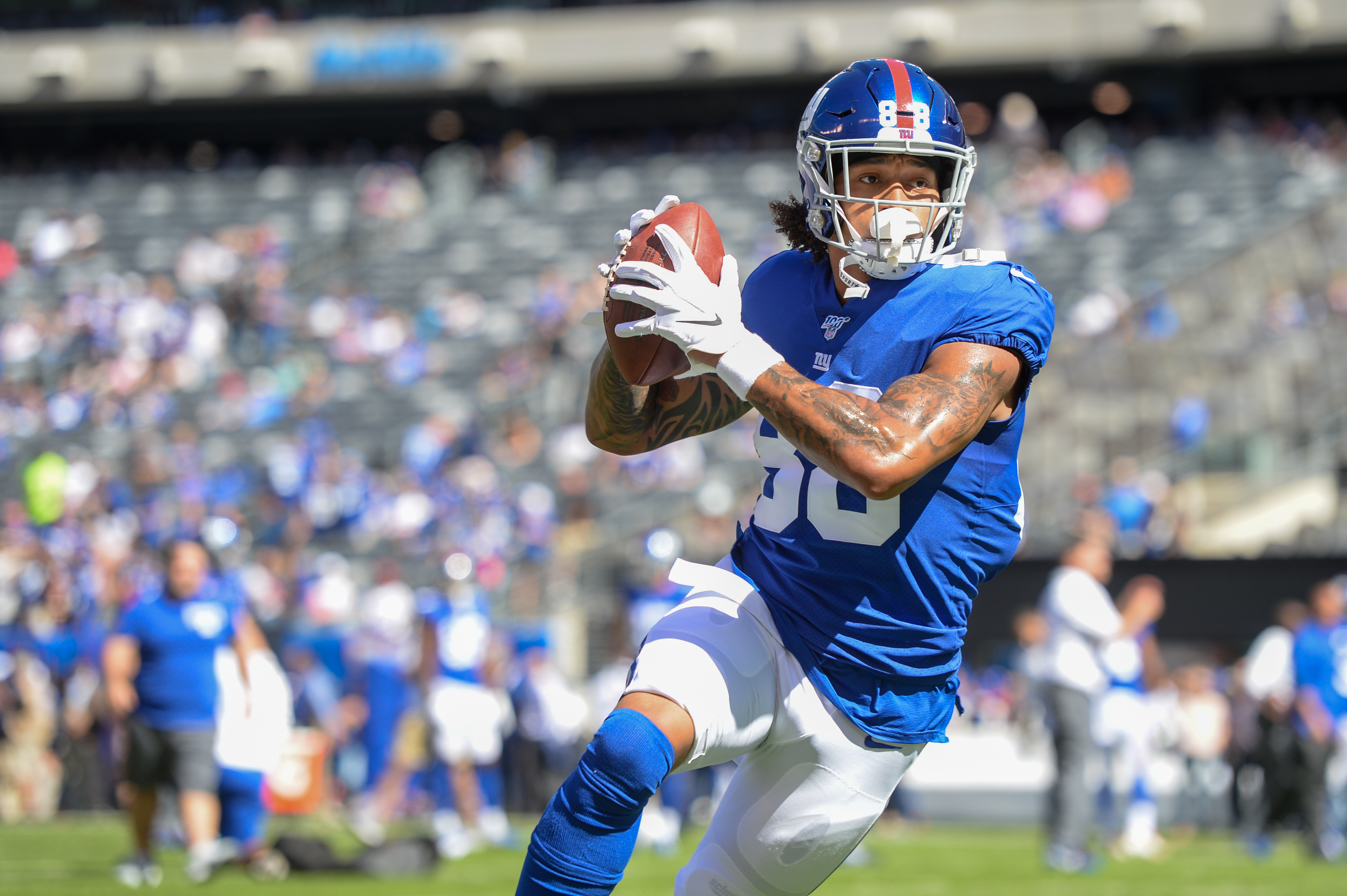 Giants tight end Evan Engram was too versatile to win a TE award in college  