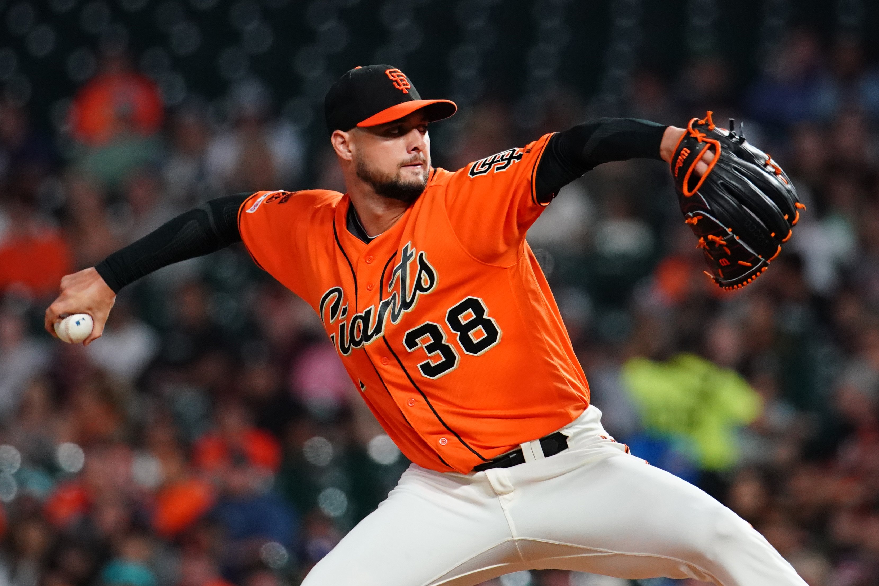 Tyler Beede #38 San Francisco Giants 2019 MLB 150 Game Worn Gray Road Jersey