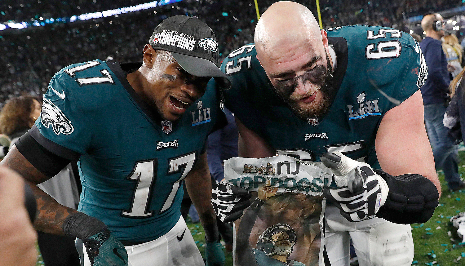 FILE - Philadelphia Eagles' Alshon Jeffery is seen before a preseason NFL  football game against the Tennessee Titans, Thursday, Aug. 8, 2019, in  Philadelphia. Super Bowl champion and program record holder Alshon