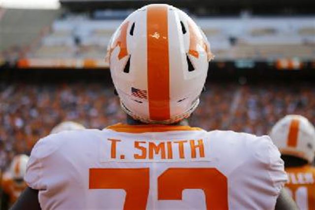 Kansas City Chiefs guard Trey Smith during introductions before an NFL  football game against the Pittsburgh Steelers, Sunday, Dec. 26, 2021 in  Kansas City, Mo. (AP Photo/Reed Hoffmann Stock Photo - Alamy