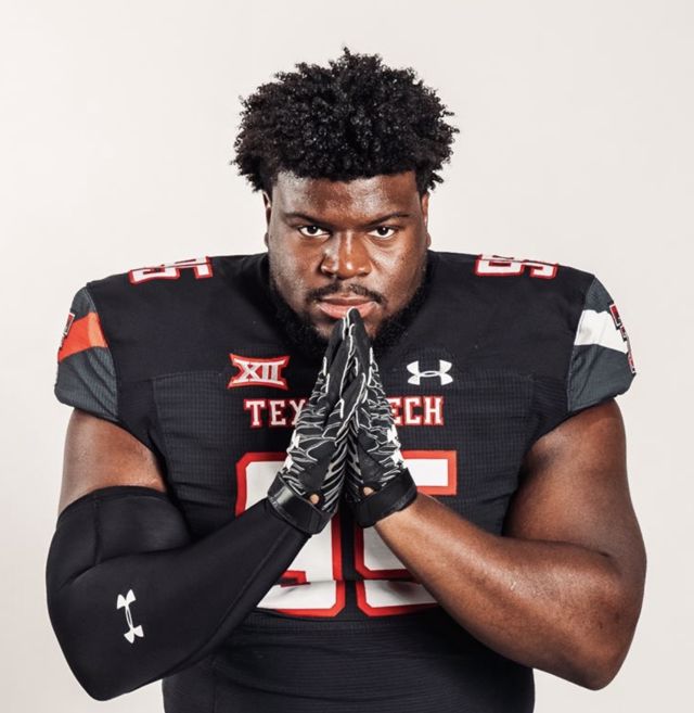 Hot] Buy New Jaylon Hutchings Jersey #95 Texas Tech Throwback Red