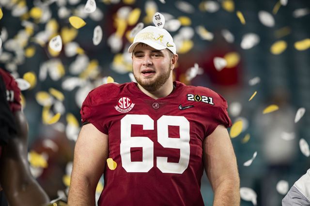 Philadelphia Eagles draft Landon Dickerson: Alabama OL is talented but  injury prone - The Athletic