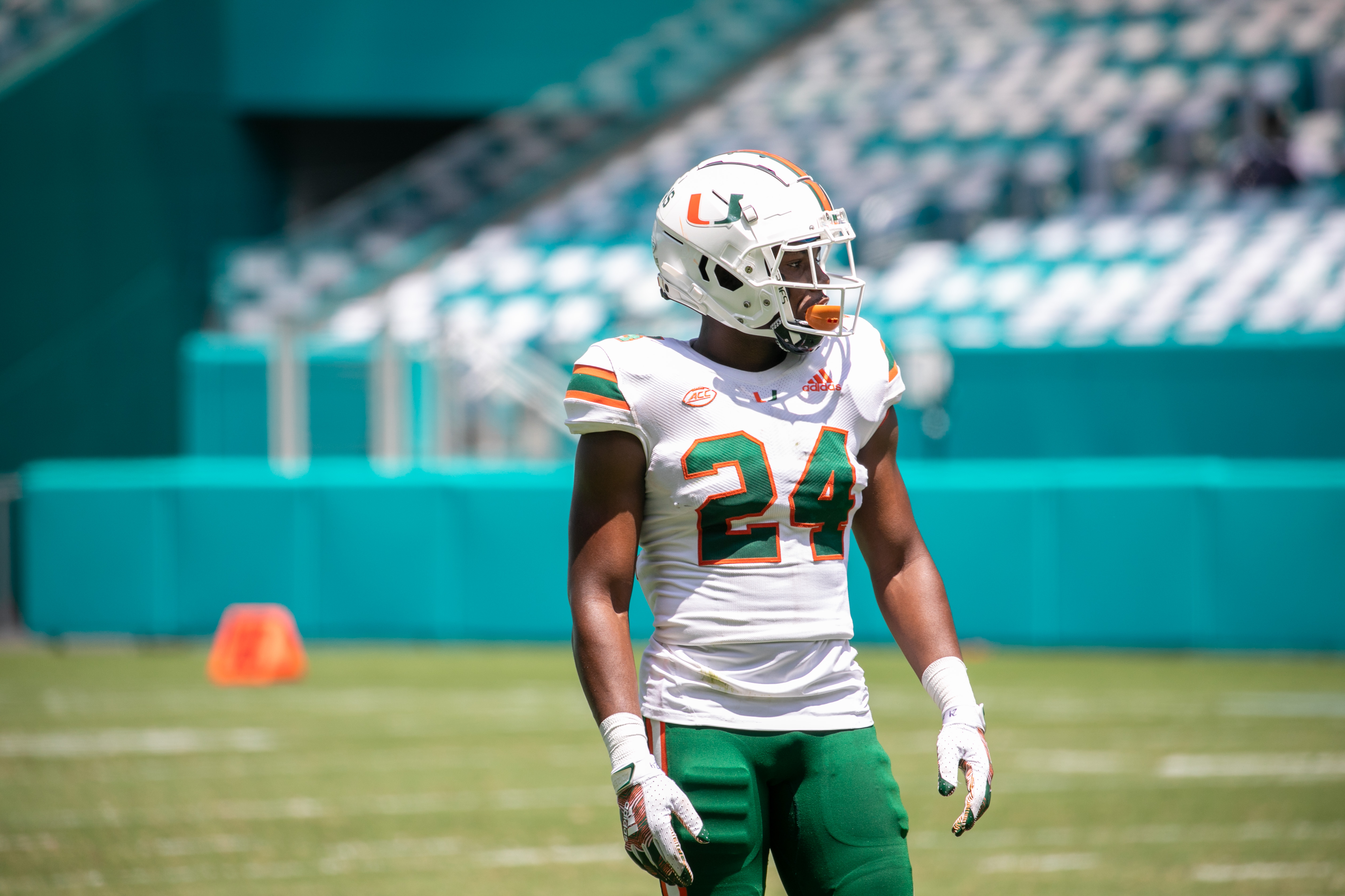 Miami Hurricanes safety Kamren Kinchens injured during Texas A&M