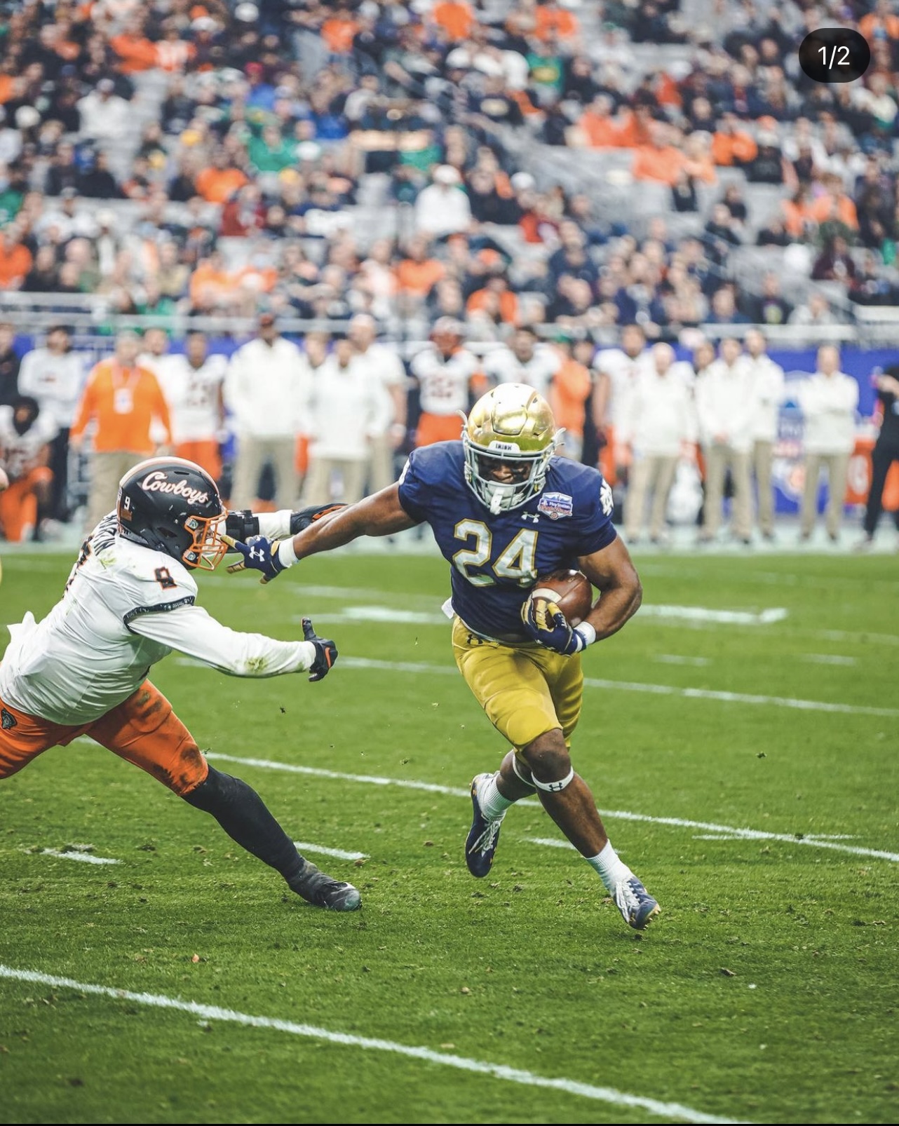 Notre Dame running back Audric Estimé discusses his physical  transformation, his offseason focus and 2023 season goals