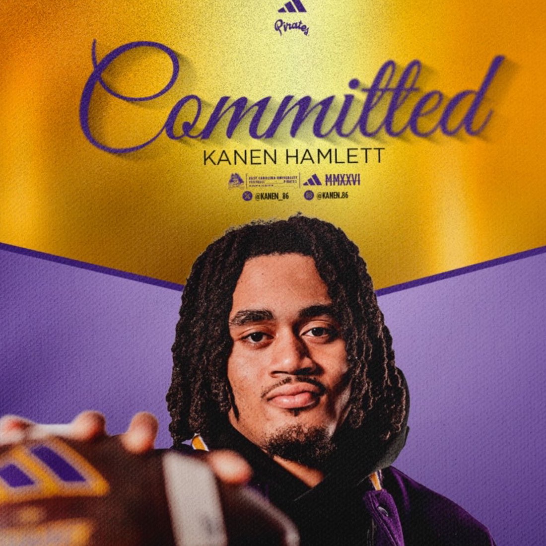 Kanen Hamlett athlete profile head shot