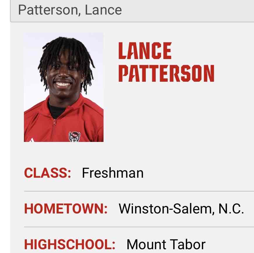 Lance Patterson athlete profile head shot