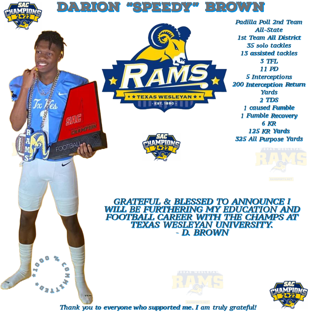 Darion Brown athlete profile head shot