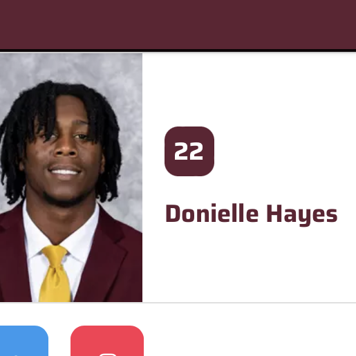 Donielle Hayes athlete profile head shot