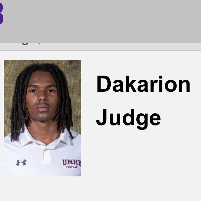 Dakarion Judge athlete profile head shot