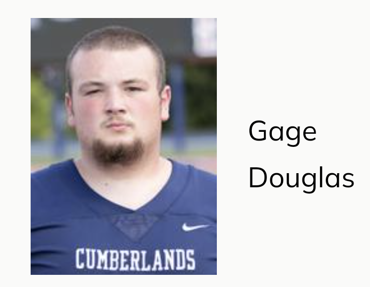 Gage Douglas athlete profile head shot
