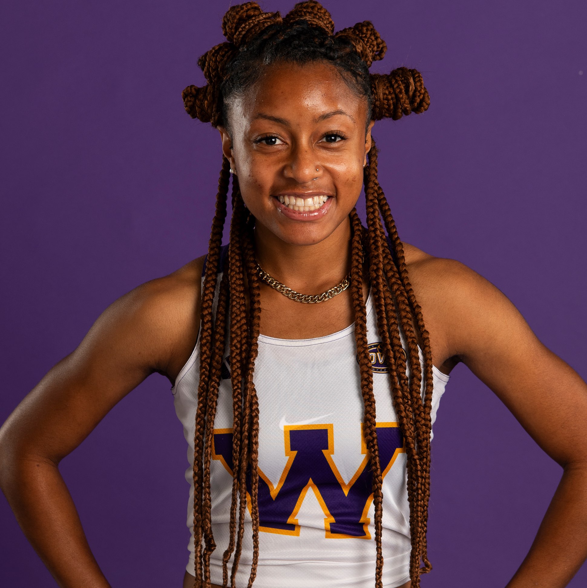Zearra Milburn athlete profile head shot