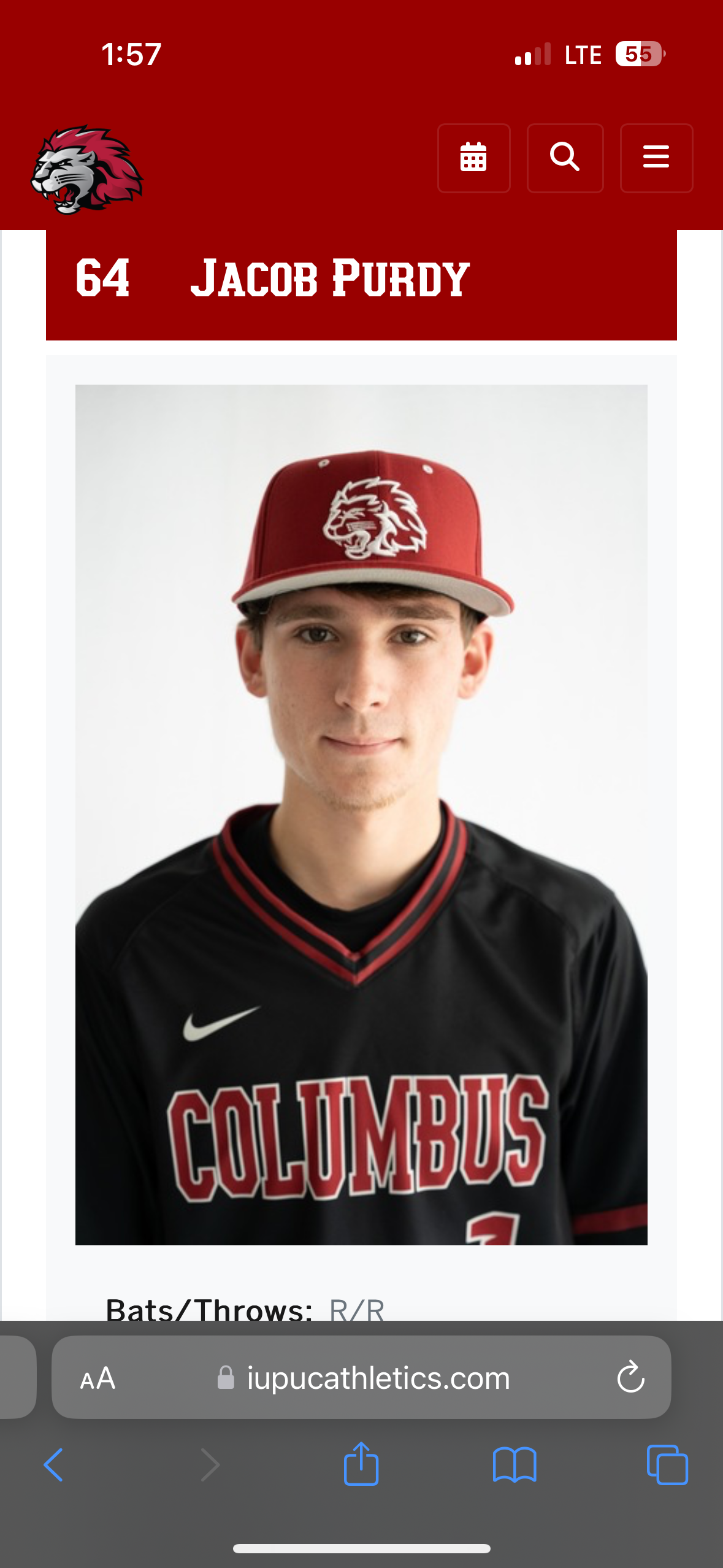Jacob Purdy athlete profile head shot