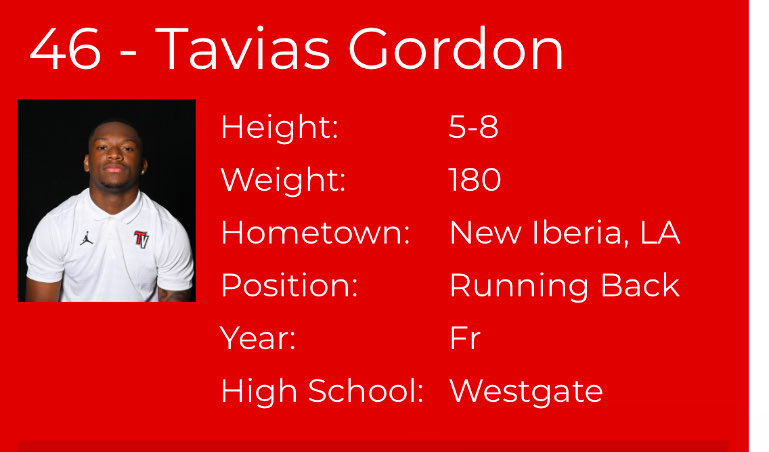 Tavias Gordon athlete profile head shot