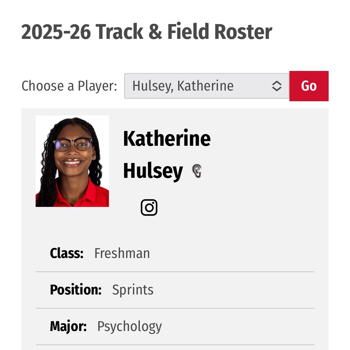 Katherine Hulsey athlete profile head shot