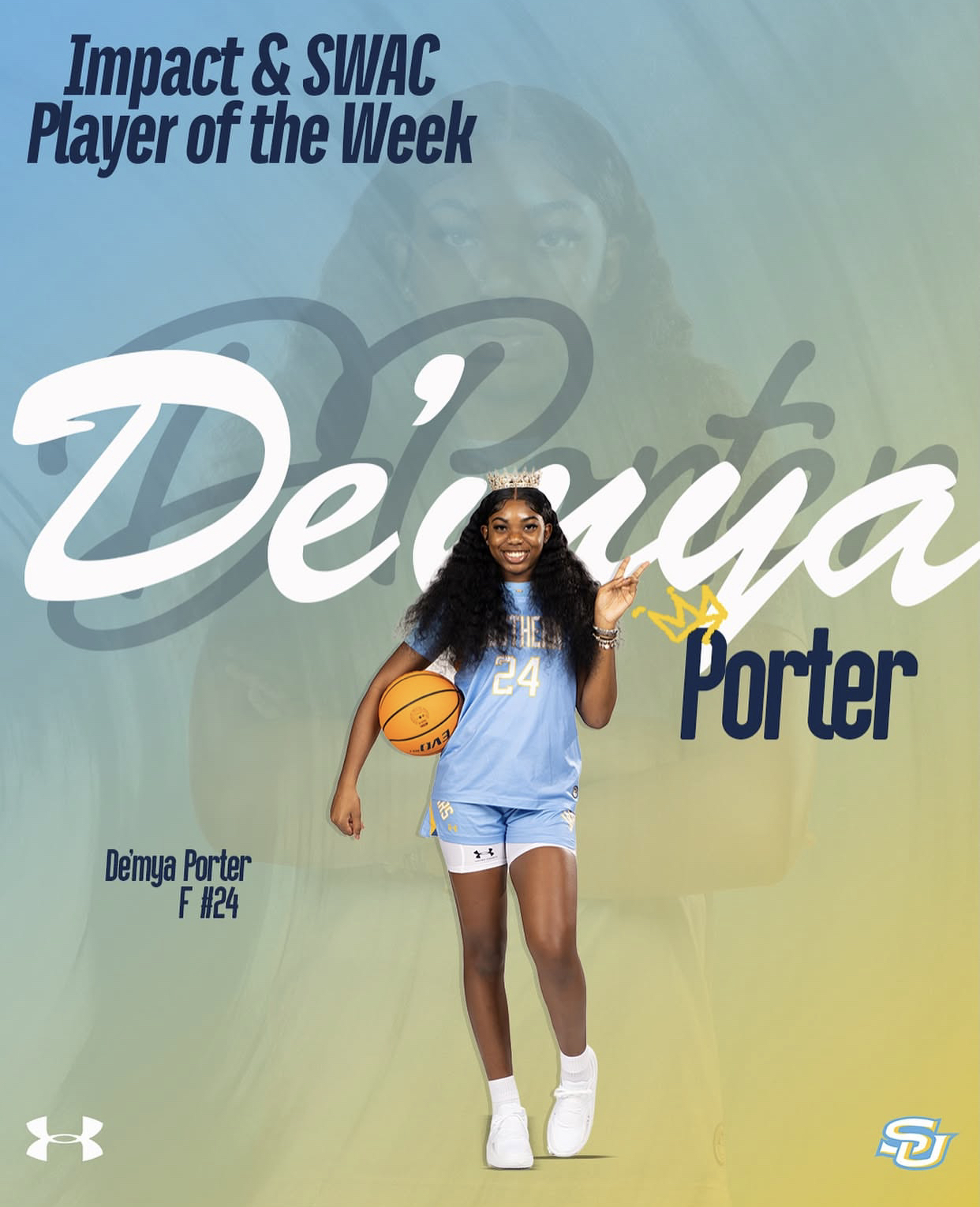 De’Mya Porter athlete profile head shot