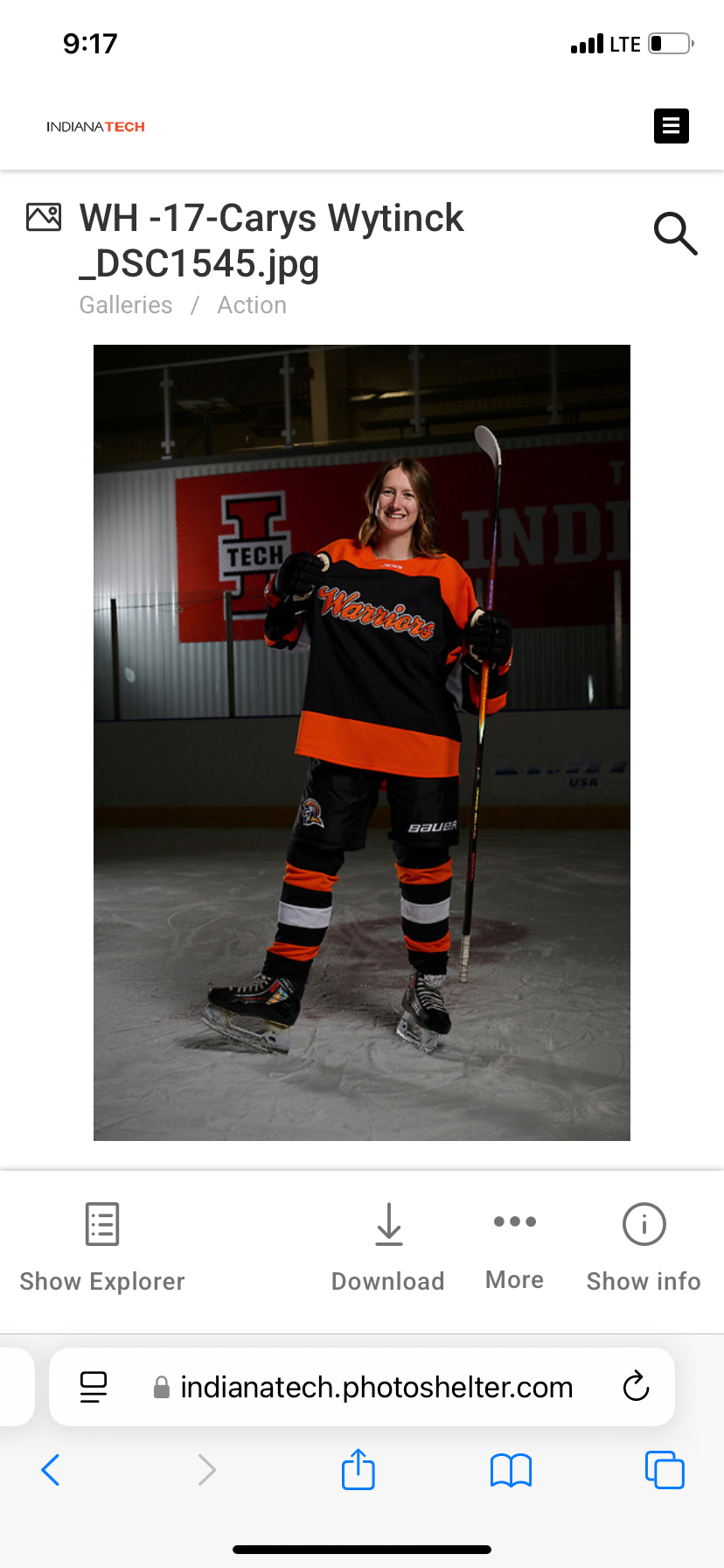 Carys Wytinck athlete profile head shot