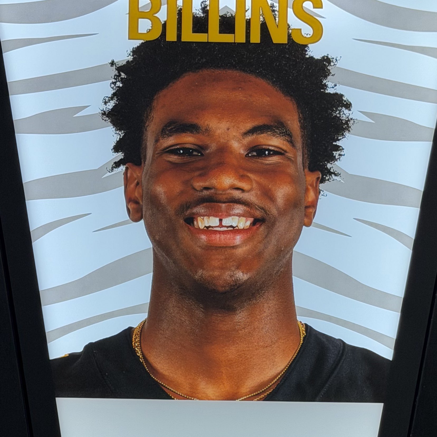 Ahmod Billins athlete profile head shot