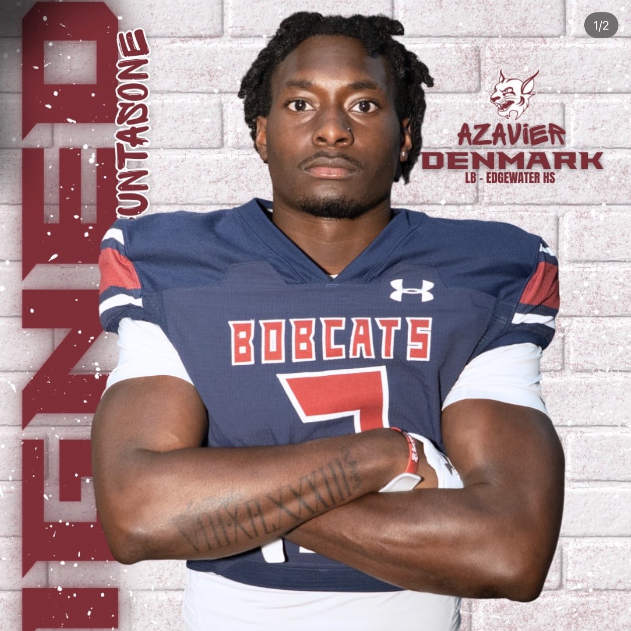 Azavier Denmark athlete profile head shot