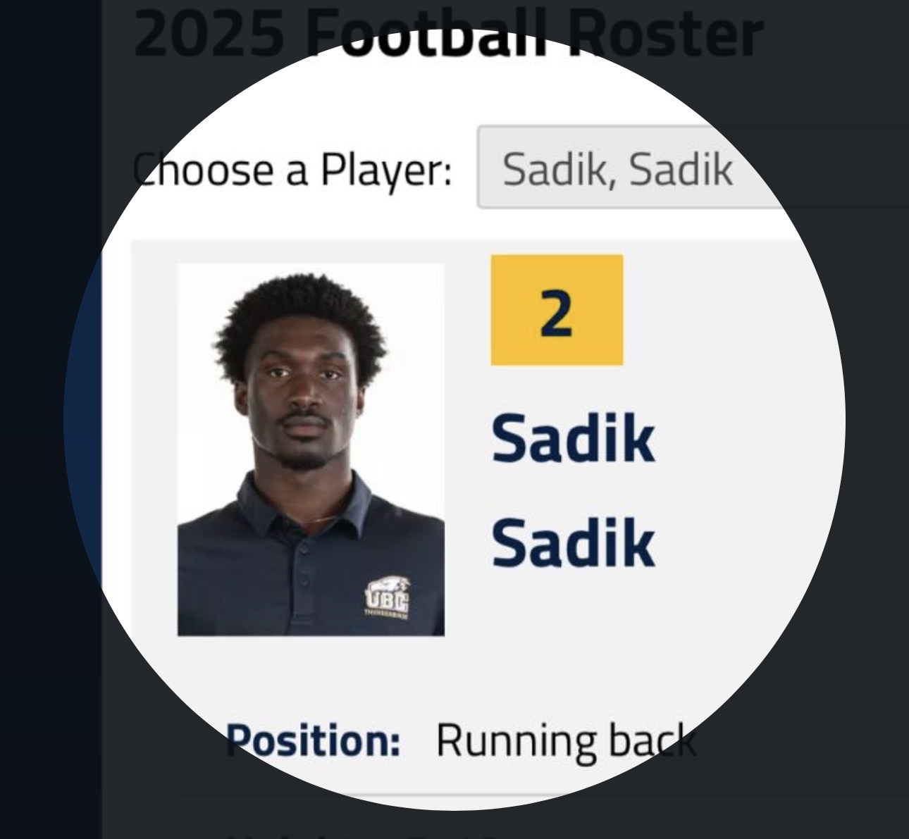 Sadik Sadik athlete profile head shot