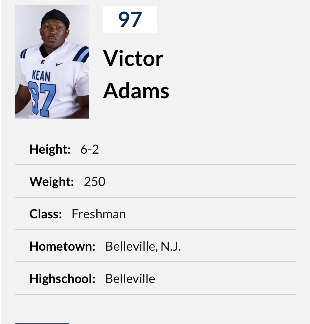 Victor Adams Jr athlete profile head shot